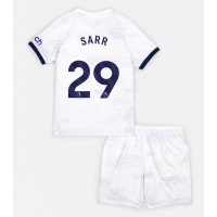 Camisa de Futebol Tottenham Hotspur Pape Matar Sarr #29 Equipamento Principal Infantil 2023-24 Manga Curta (+ Calças curtas)